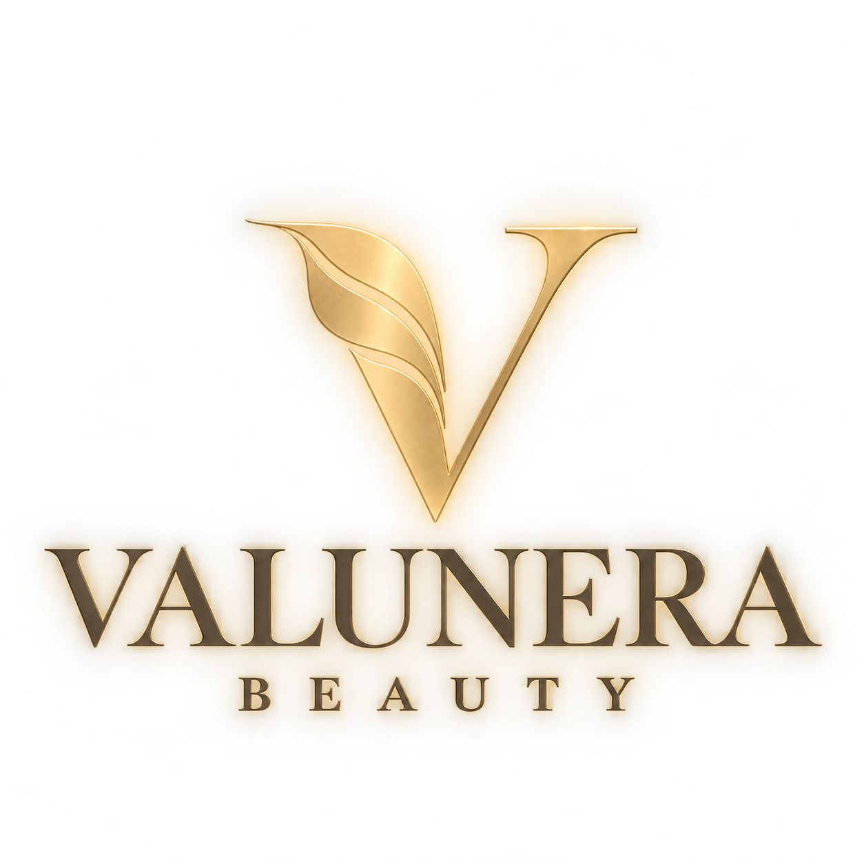 centered valunera beauty logo on transparent square